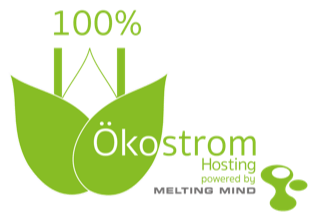 Ökostrom Logo des Hosters Melting Mind
